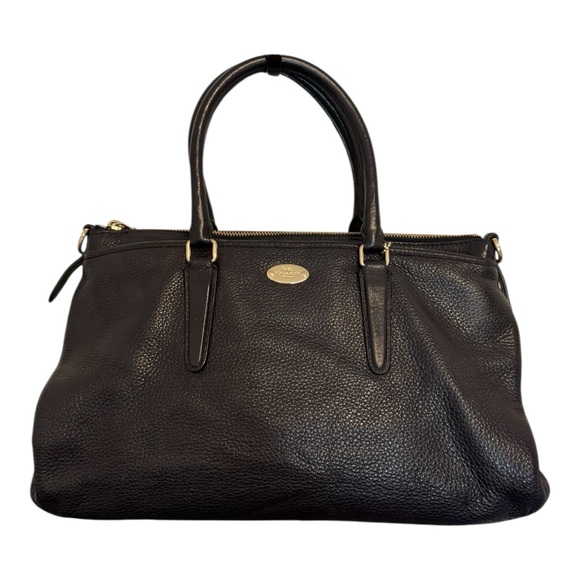 Coach Morgan Midnight Blue Pebbled Leather Bag - Picture 2 of 9